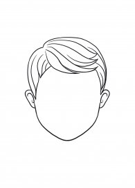 Blank face to draw on no Ears