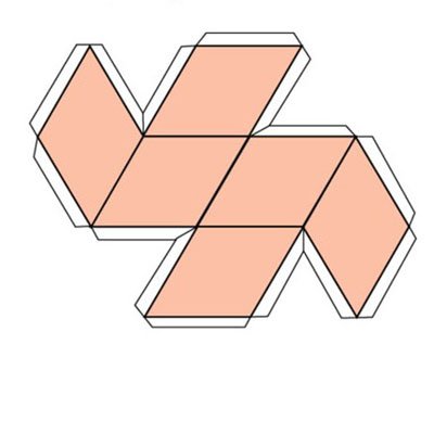 Наклонная Призма развертка
