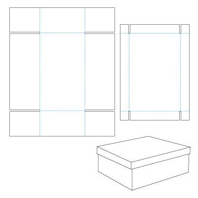 Коробки из картона с крышкой