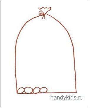 Мешок раскраска для детей