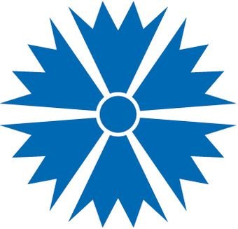 Трафарет василька