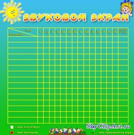 Звуковой экран логопеда
