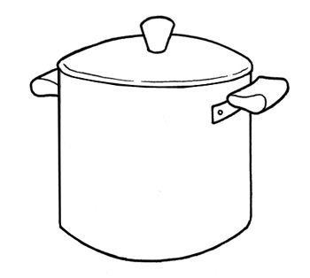 Аппликация кастрюля