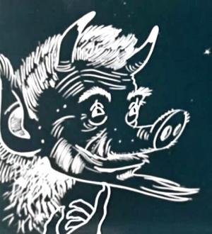 Чёрт вечера на хуторе близ Диканьки рисунок