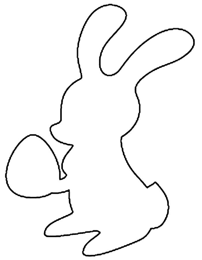 Шаблон пасхального зайца