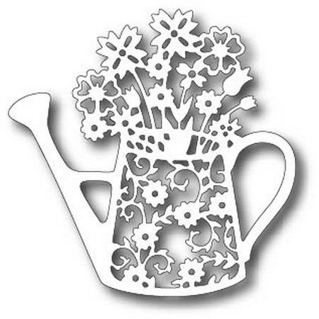 Вытынанки цветы в лейке