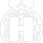 Вытынанка новогодние шары с цифрами