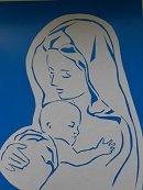 Трафарет рождения Иисуса Христа