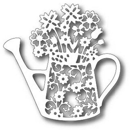 Вытынанки цветы в лейке