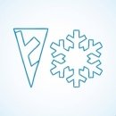 Новогодние снежинки простые