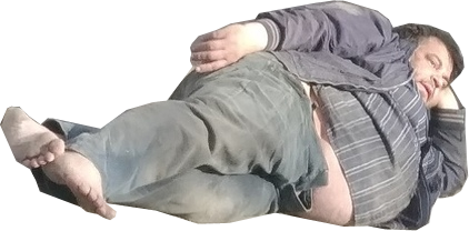 Батя лежит