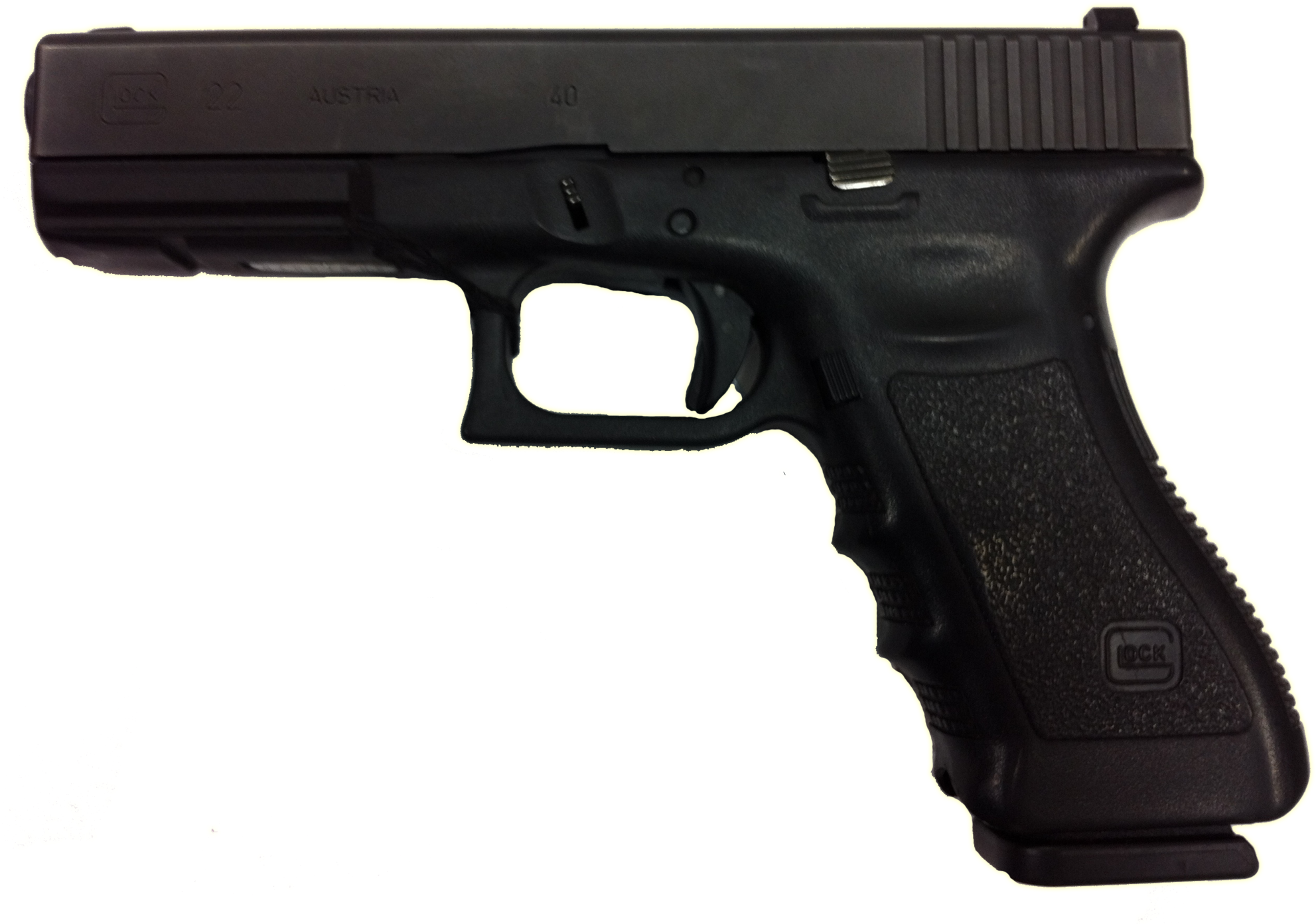 Фото пистолета на прозрачном фоне