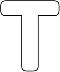 Трафарет буквы т маленькая