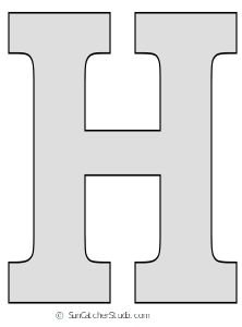 Буквы Home трафарет
