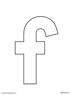 Английская буква f трафарет
