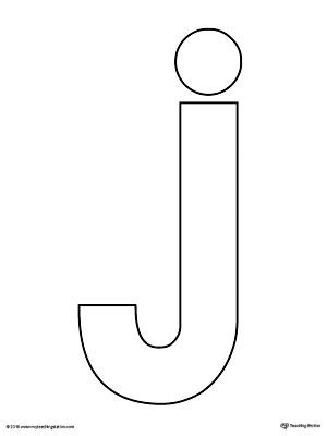 Трафарет буквы j