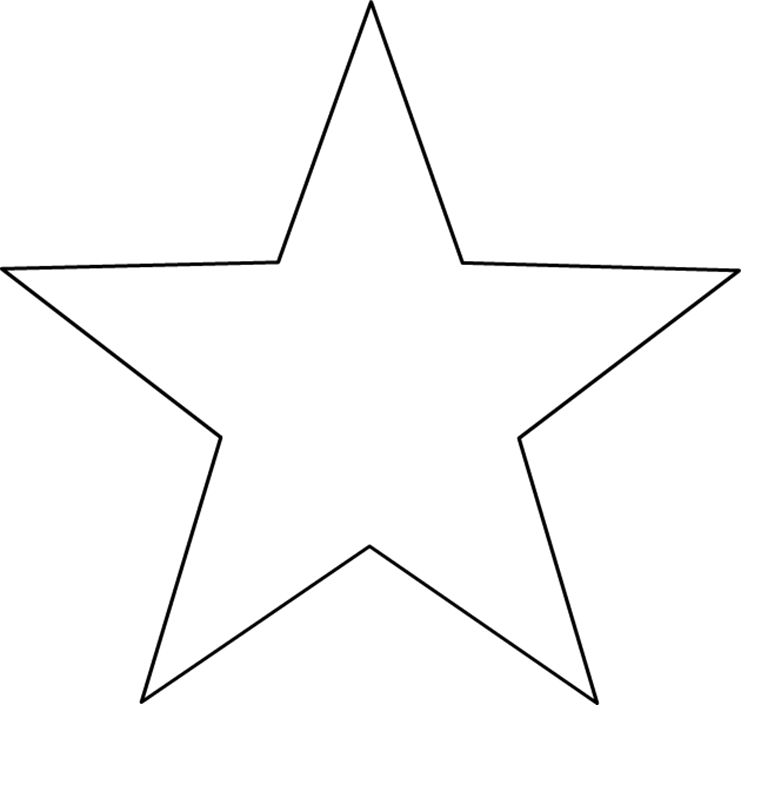 Пятиконечная звезда шаблон для вырезания
