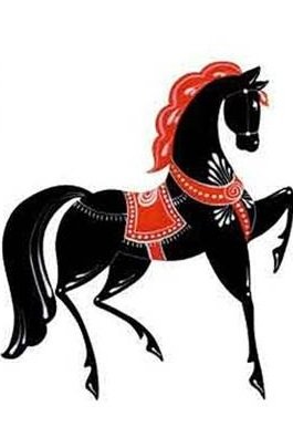 Городецкая конь