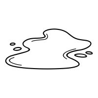 Лужа раскраска