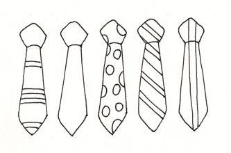 Шаблон галстук для