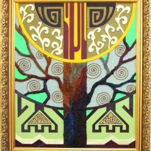 Картины с казахским орнаментом