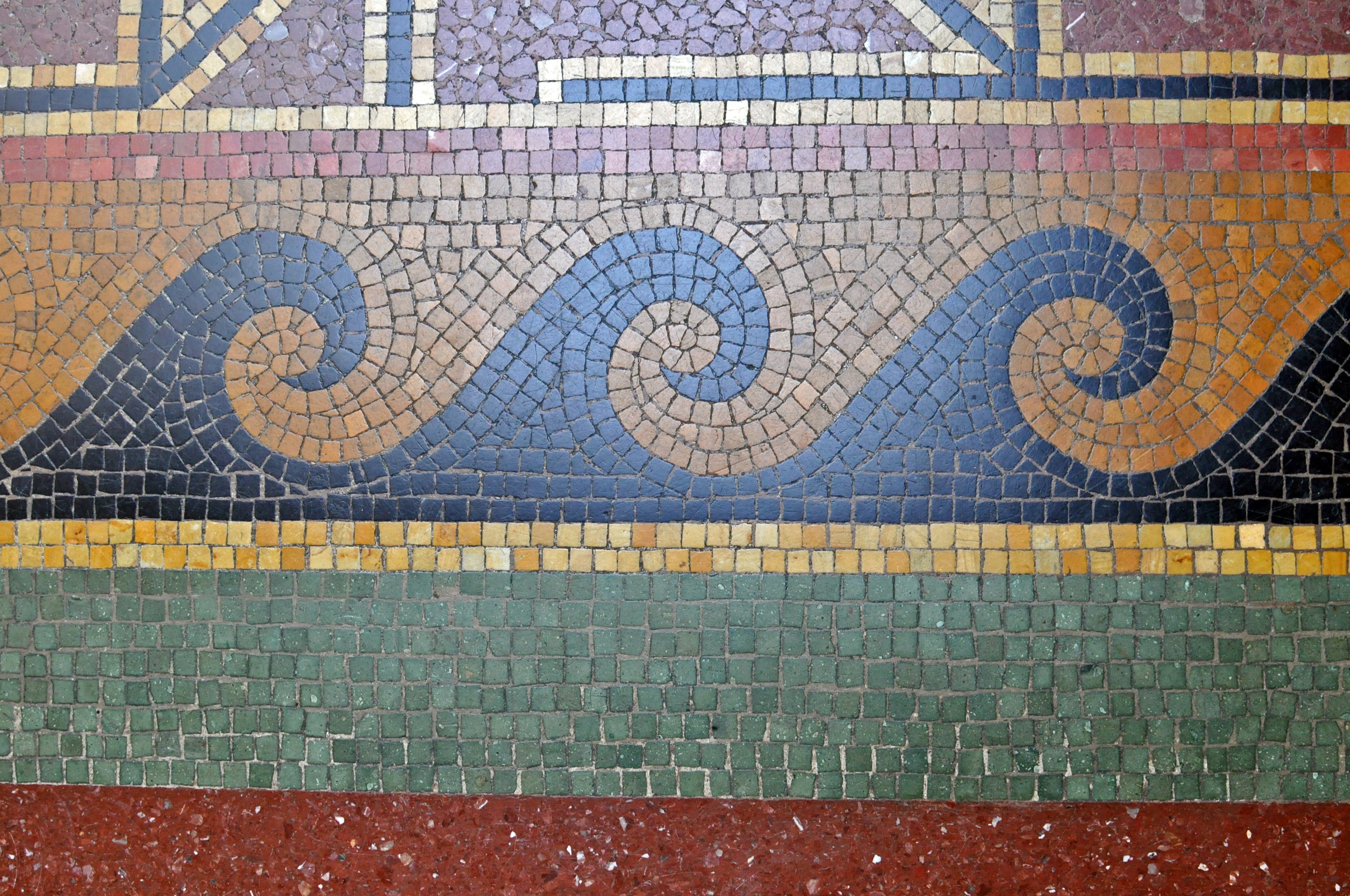 Мозаика древней Греции орнаментальная