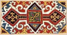 Ковровый орнамент Дагестана
