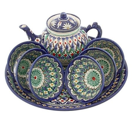 Узбекская посуда Риштанская керамика