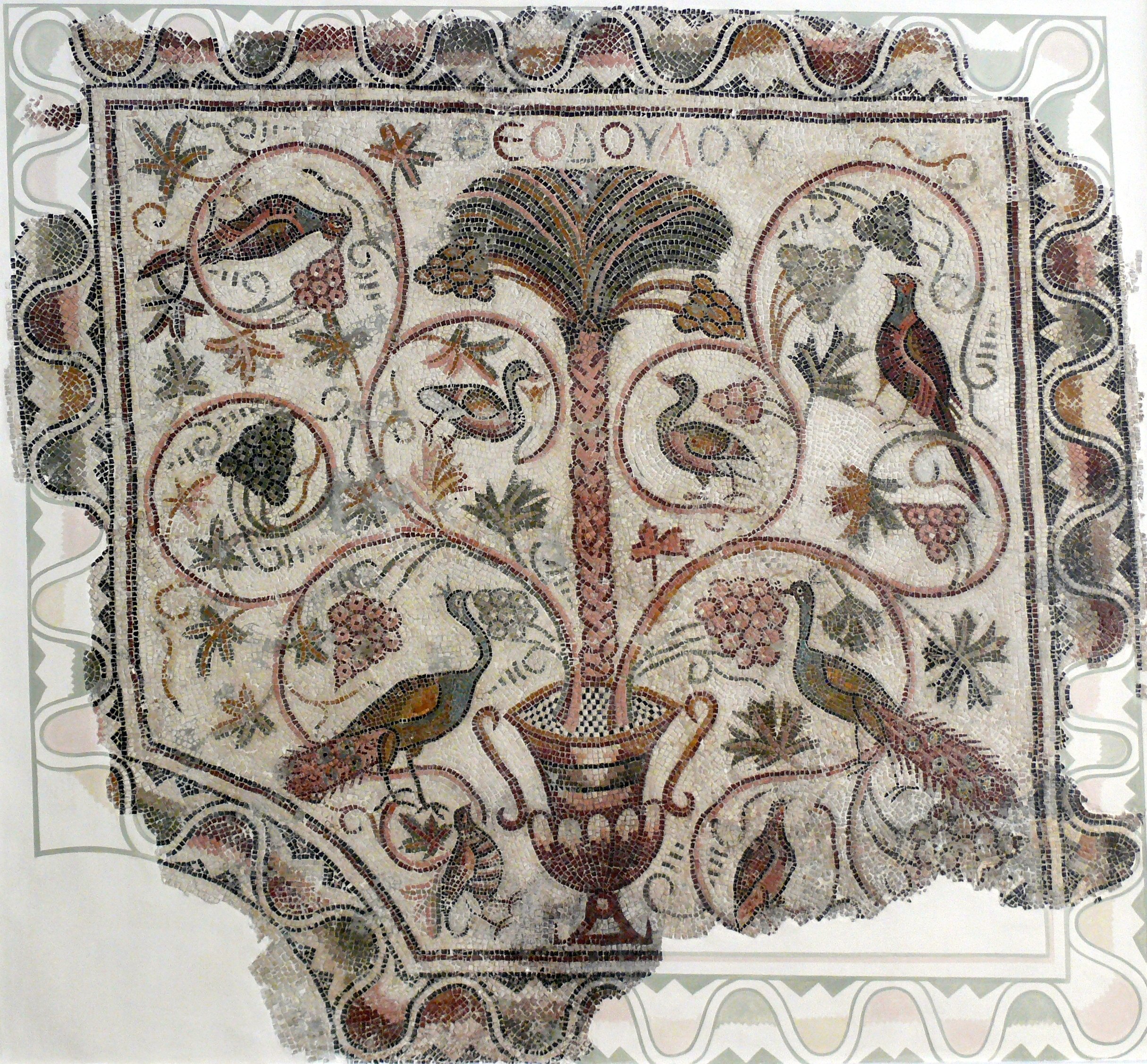 Мозаика Древо жизни в Византии