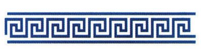 Греческий орнамент Меандр трафарет