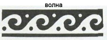 Греческий орнамент волна