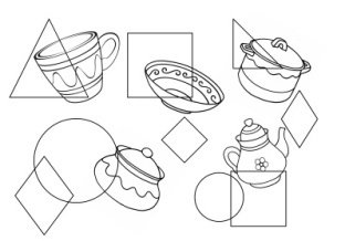 Математические орнаменты на посуде раскраски (50 фото)