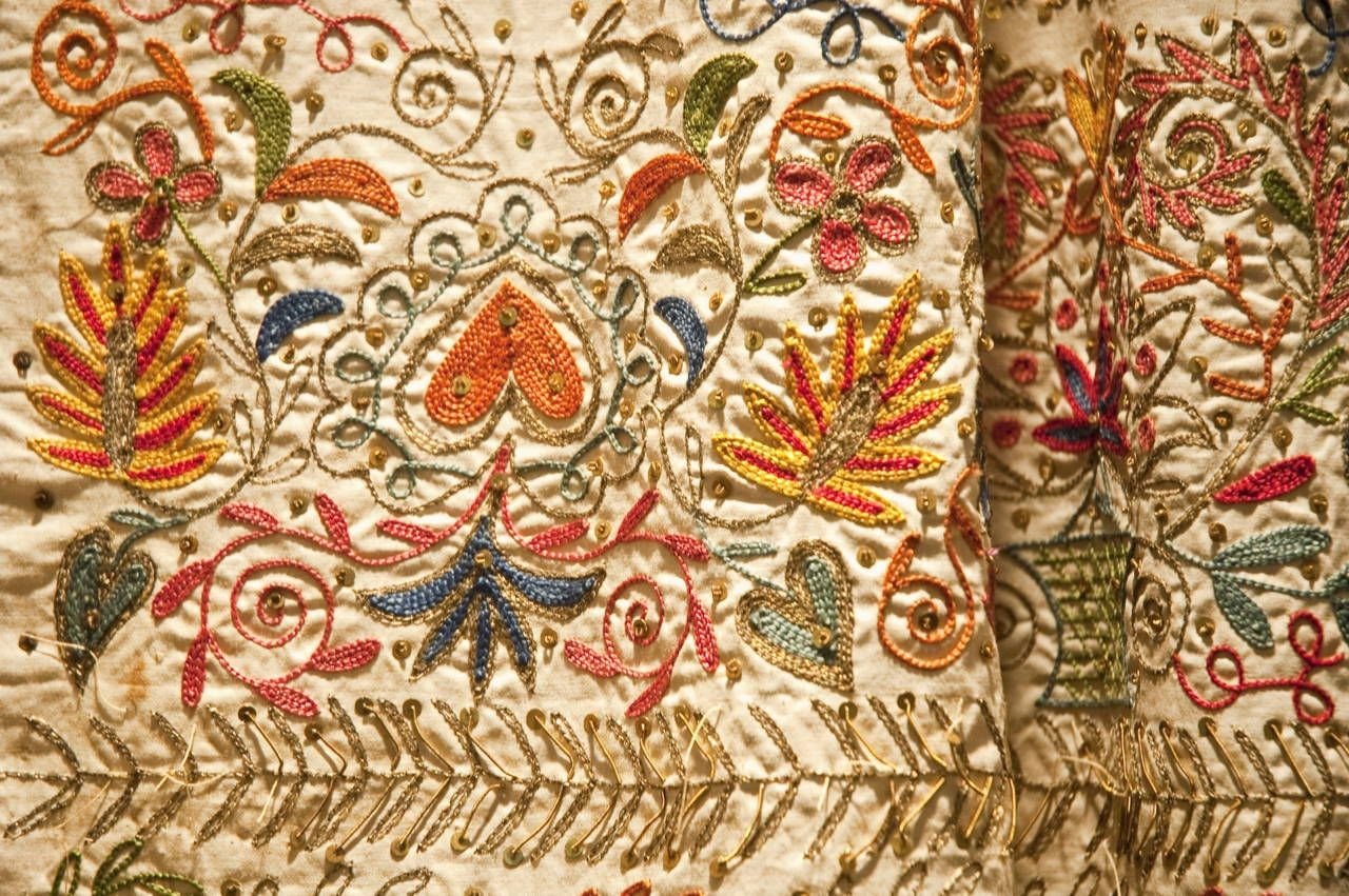 Татарский орнамент тамбурная вышивка 19 века