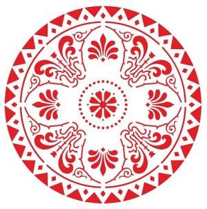 Беларуский орнамент в круге