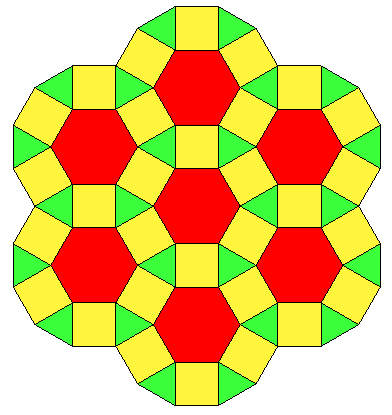 Замощение плоскости правильными многоугольниками