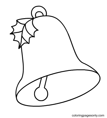 Новогодние колокольчики раскраска