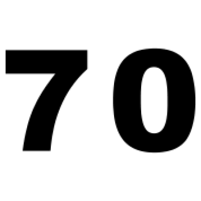 Красивая цифра 70