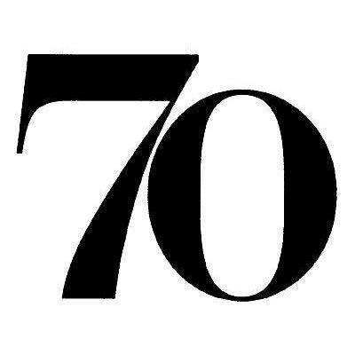 Цифра 70 трафарет