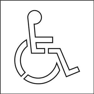 Трафарет знака парковка для инвалидов (45 фото)