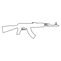 Трафарет АК