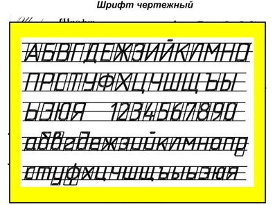 Чертежный шрифт
