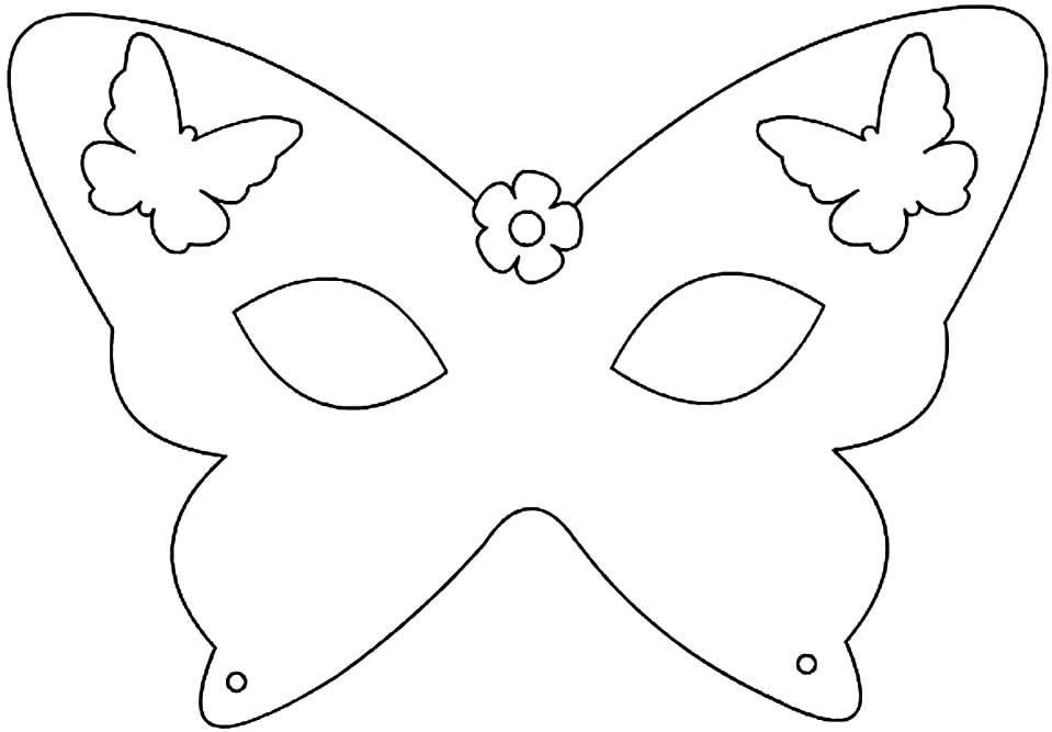 Шаблон масок для детей в детском саду