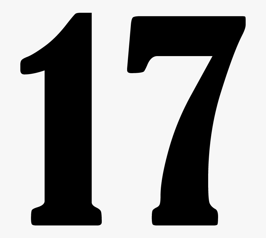 Цифра 17. Цифры черные. Крупные цифры. Цифра 17 красивая.