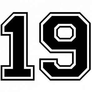 Трафарет цифры 19 (45 фото)