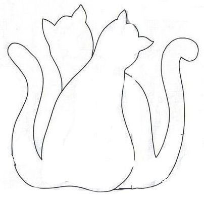 Поделка кошка шаблон