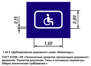Разметка инвалиды 1.24.3