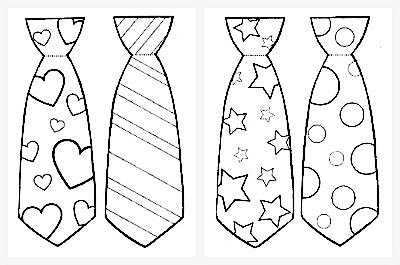 Поделка для папы от Дочки 3 года галстук вырезать