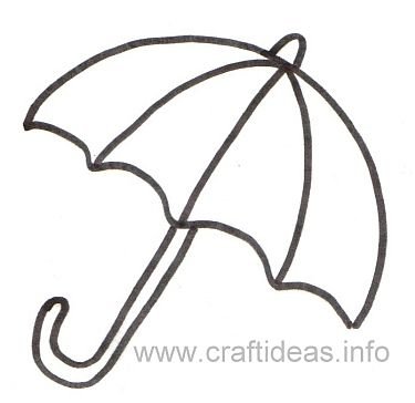 Трафареты зонтика для вырезания из бумаги (48 фото)