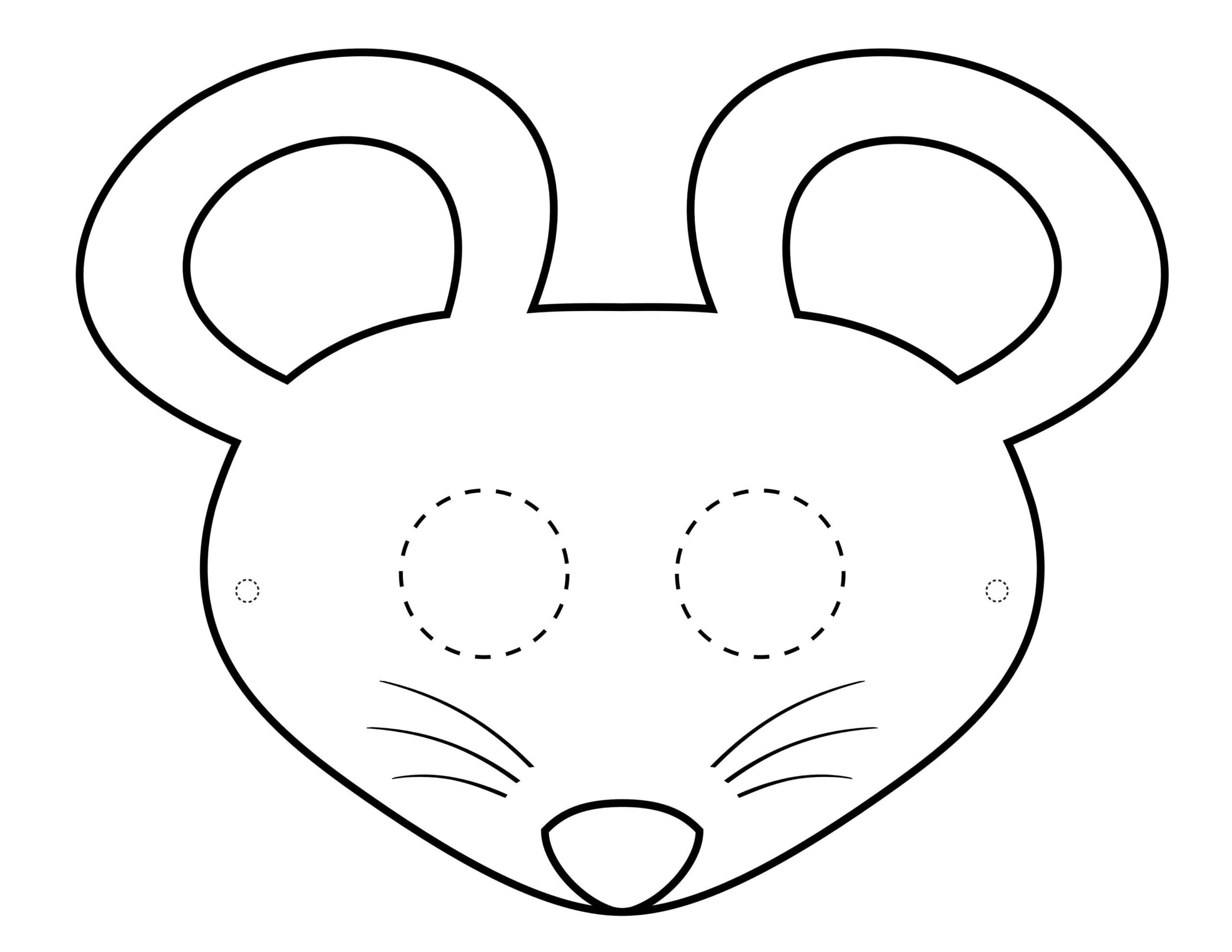 Маска мышки для детей