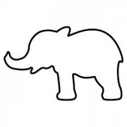 Трафареты слона для вырезания из бумаги (45 фото)